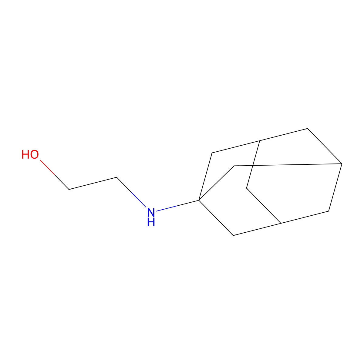 2-(1-Adamantylamino)ethanol molecular structure, CAS 3716-66-3