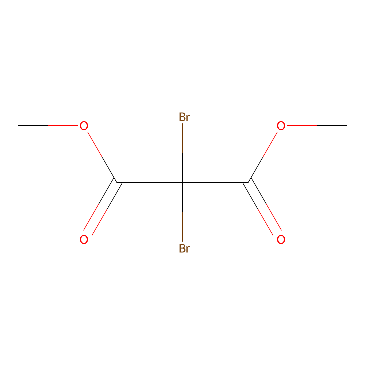 Dimethyl dibromomalonate molecular structure, CAS 37167-59-2