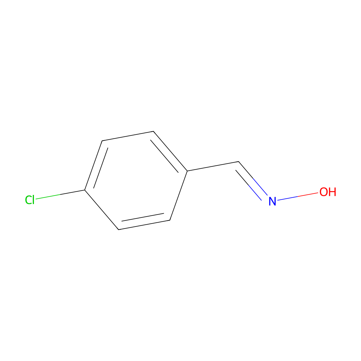 anti-p-Chlorobenzaldoxime molecular structure, CAS 3717-23-5