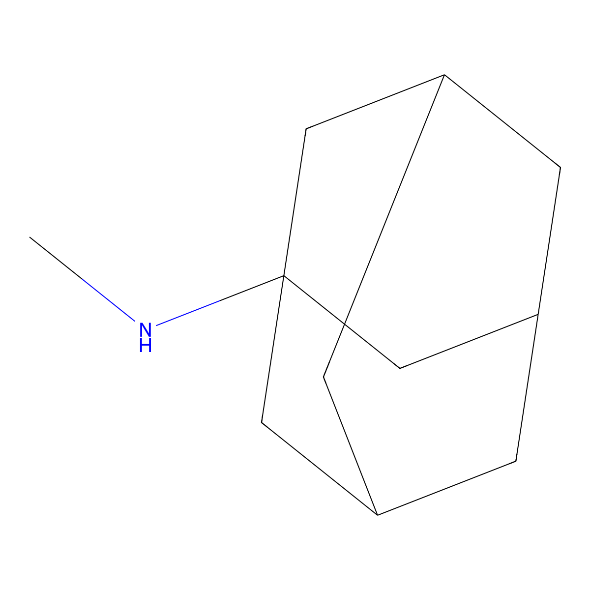 1-(Methylamino)adamantane molecular structure, CAS 3717-38-2