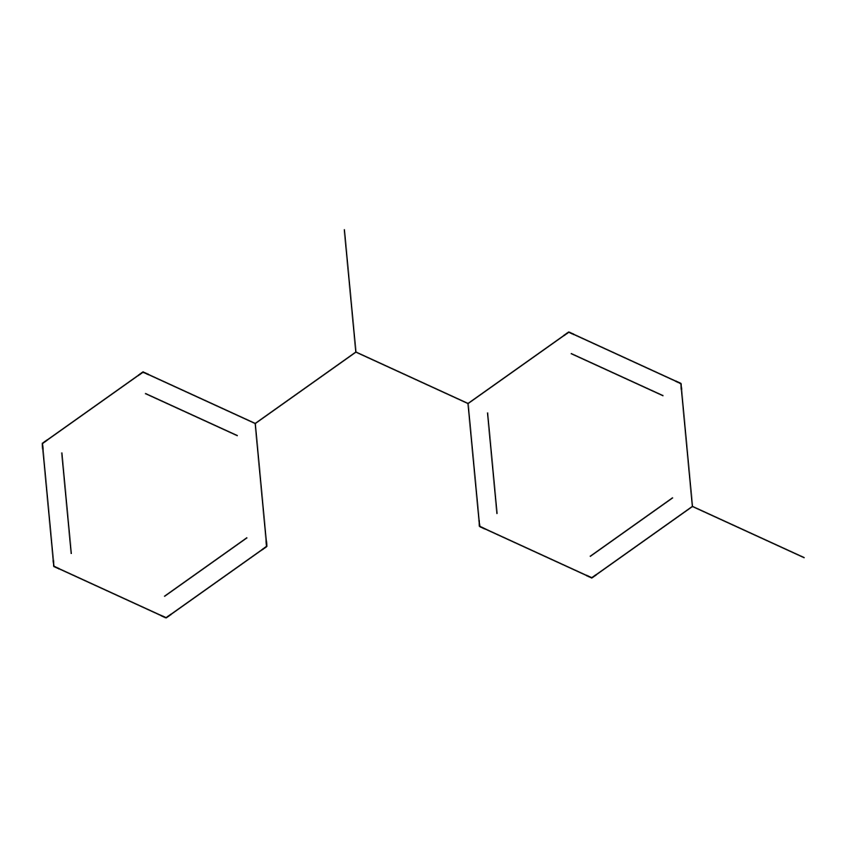 1-Methyl-4-(1-phenylethyl)benzene molecular structure, CAS 3717-68-8