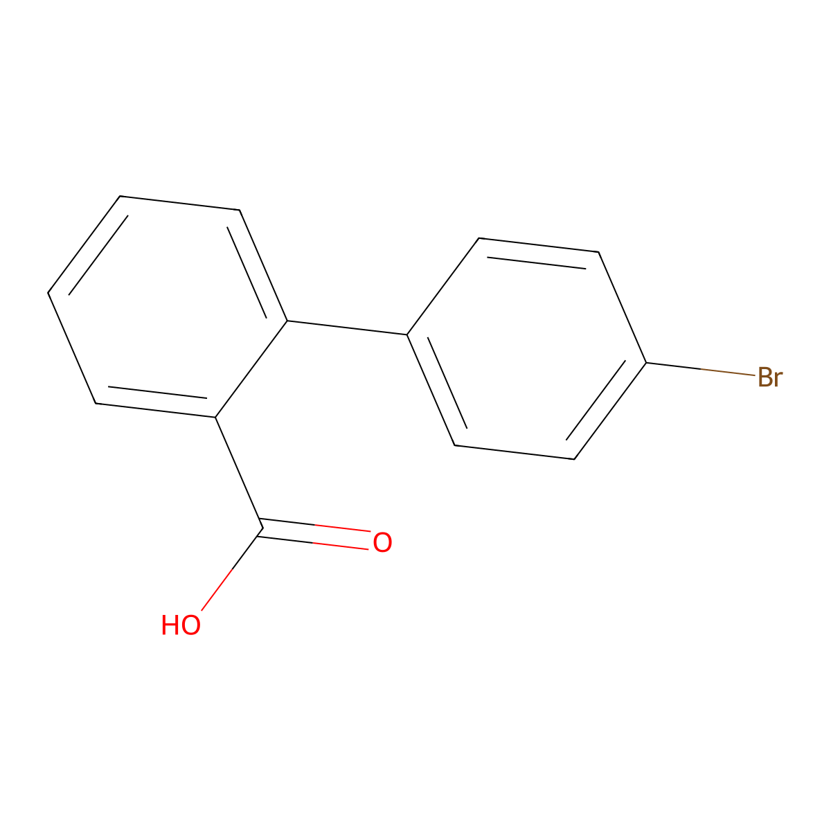 4'-Bromo[1,1'-biphenyl]-2-carboxylic acid molecular structure, CAS 37174-65-5