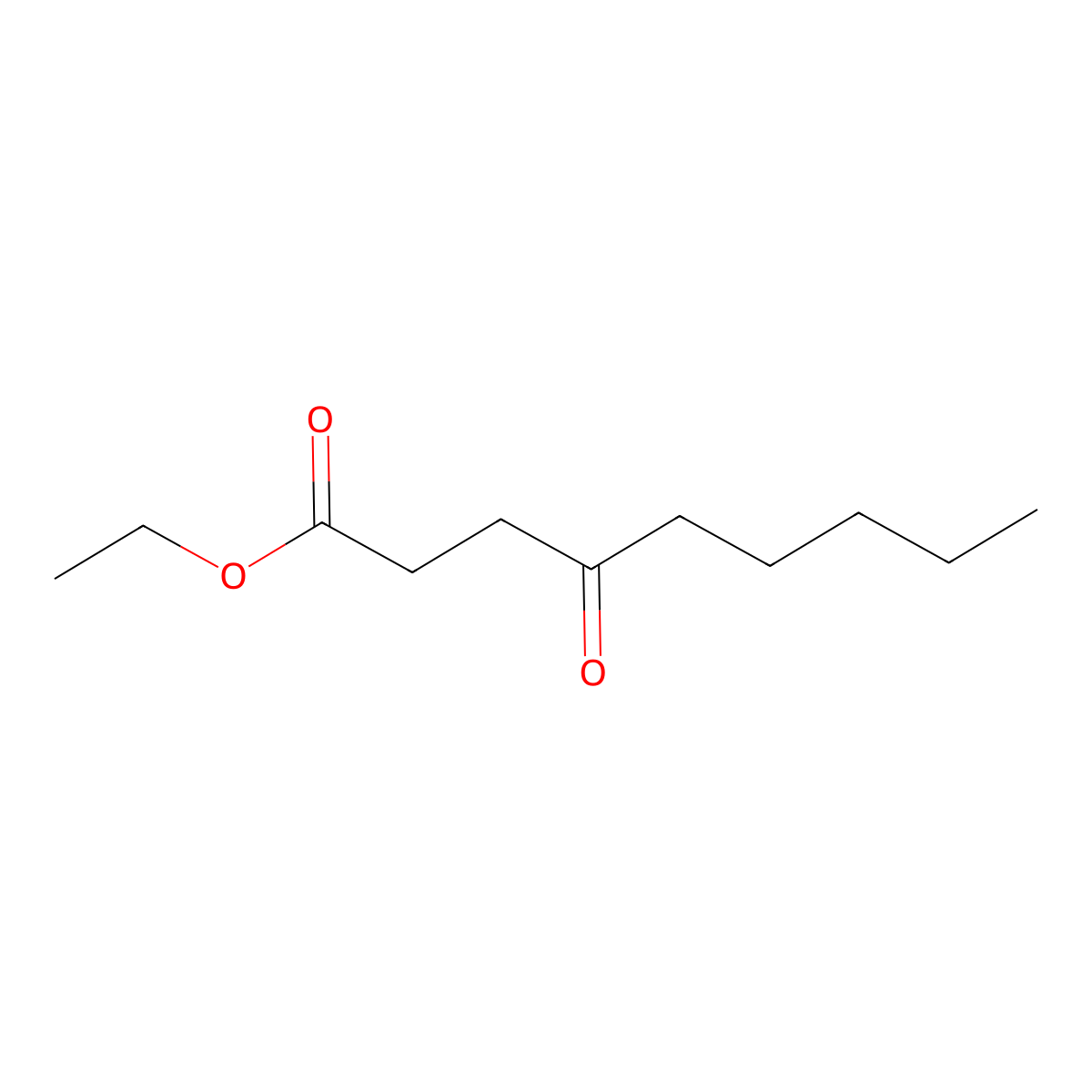 Ethyl 4-oxononanoate molecular structure, CAS 37174-92-8