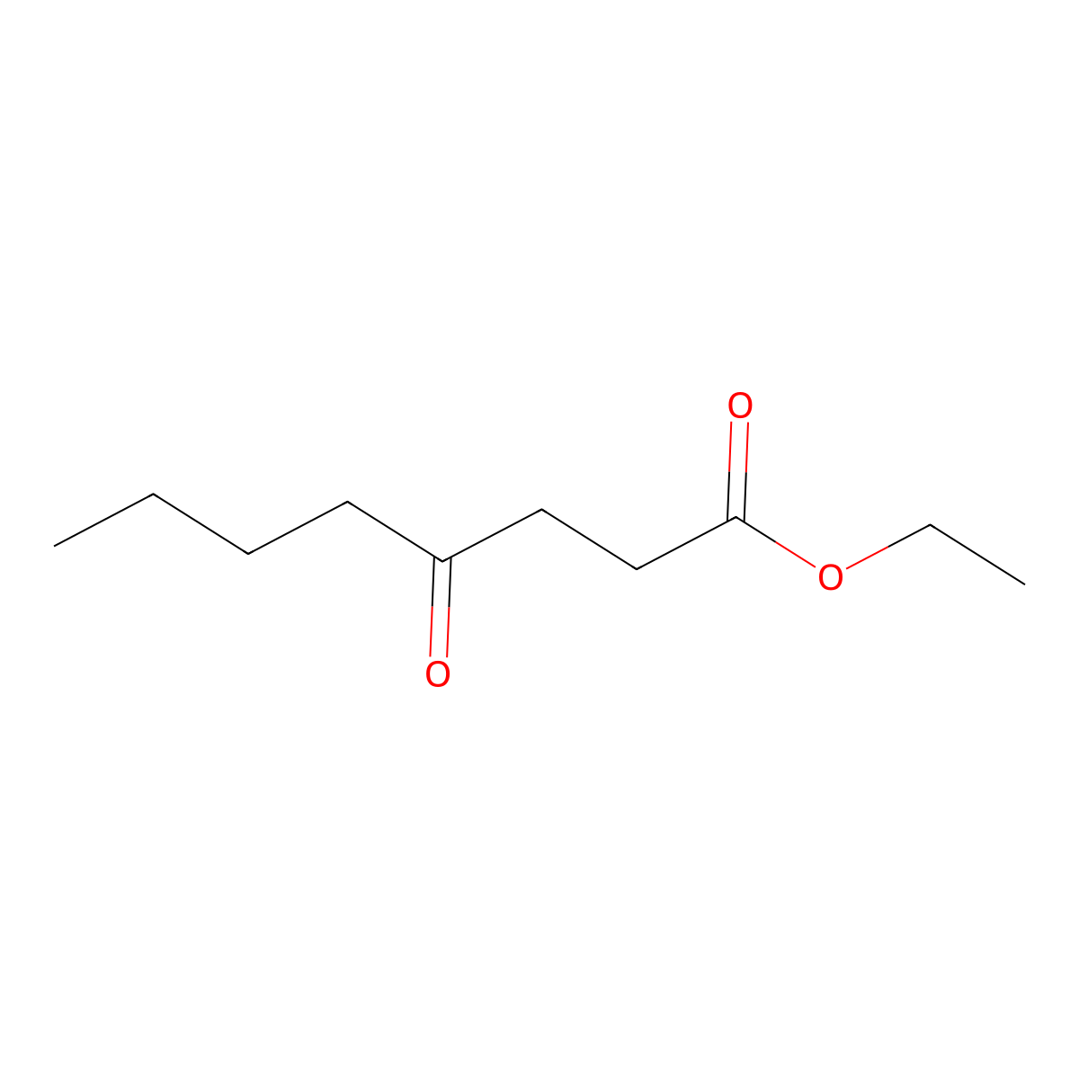 Ethyl 4-oxooctanoate molecular structure, CAS 37174-96-2