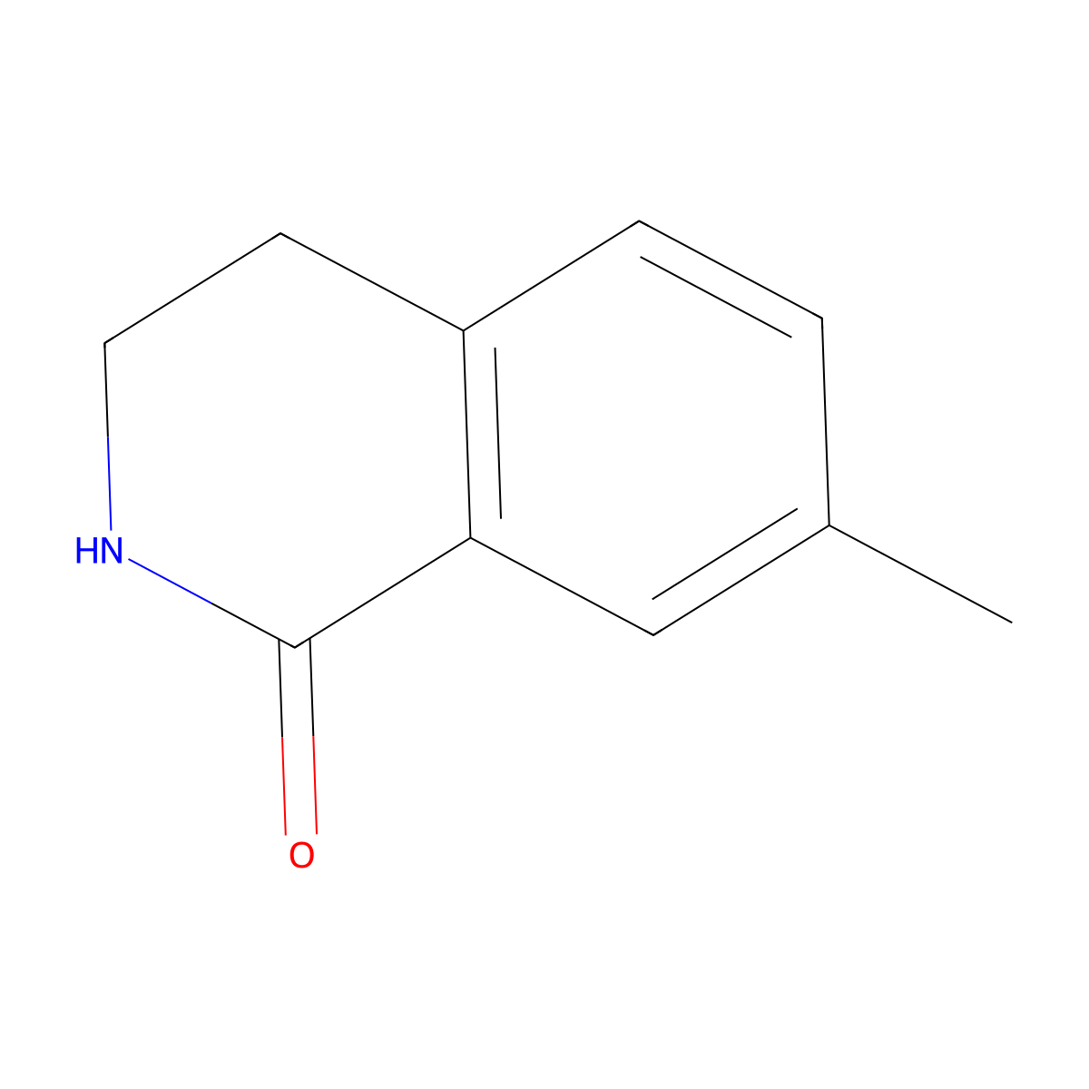 7-Methyl-1,2,3,4-tetrahydroisoquinolin-1-one molecular structure, CAS 371756-25-1