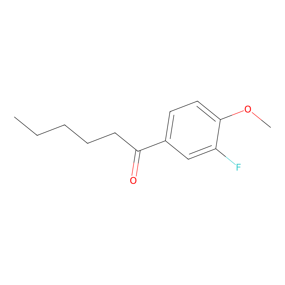 1-(3-Fluoro-4-methoxyphenyl)hexan-1-one molecular structure, CAS 371757-62-9