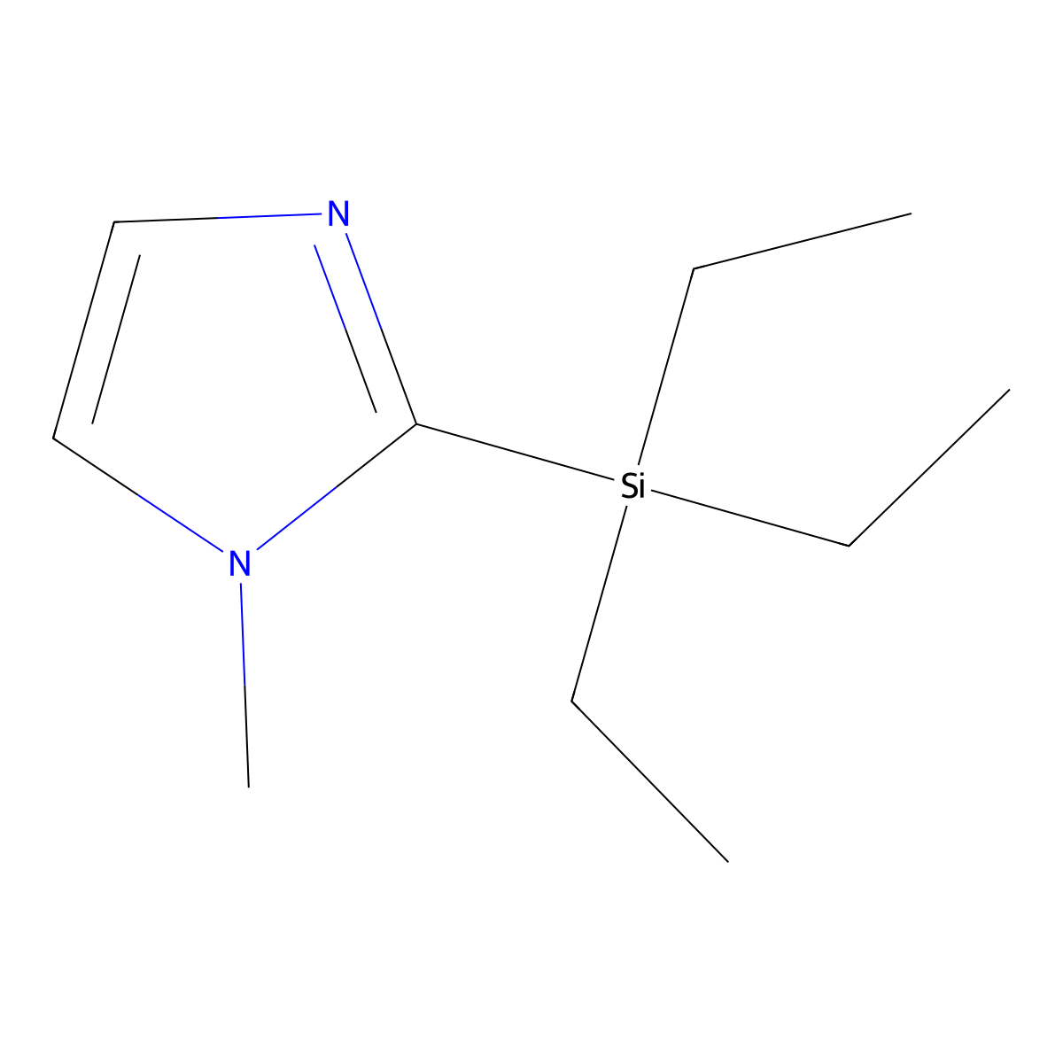 1-methyl-2-(triethylsilyl)-1H-imidazole molecular structure, CAS 371764-99-7