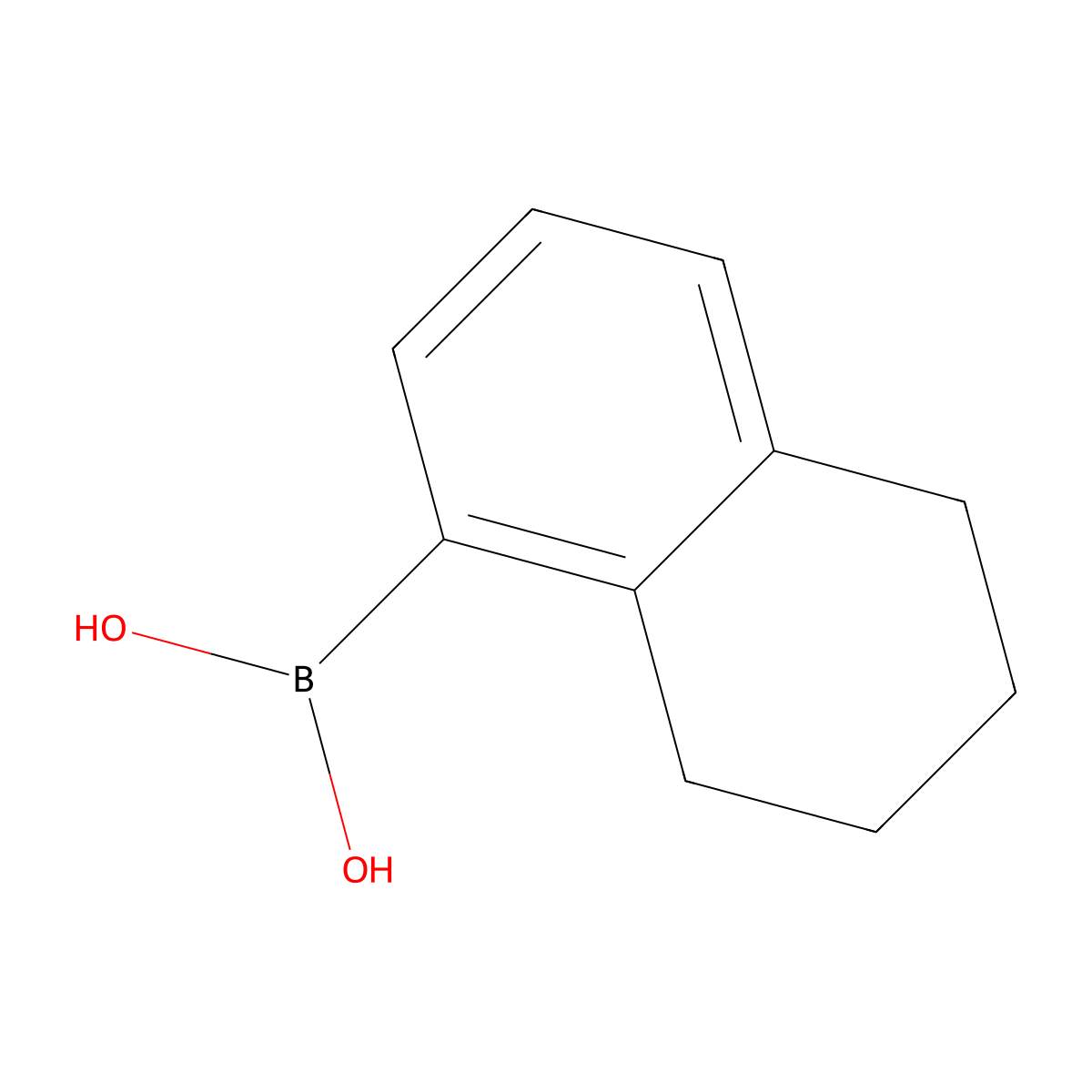 (5,6,7,8-Tetrahydronaphthalen-1-yl)boronic acid molecular structure, CAS 371765-41-2