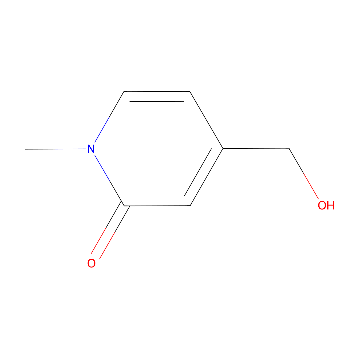 4-(Hydroxymethyl)-1-methyl-1,2-dihydropyridin-2-one molecular structure, CAS 371765-69-4