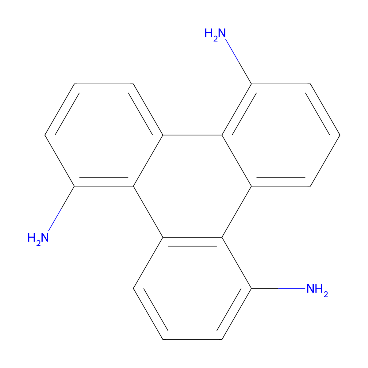Triphenylene-1,5,9-triamine molecular structure, CAS 371786-11-7