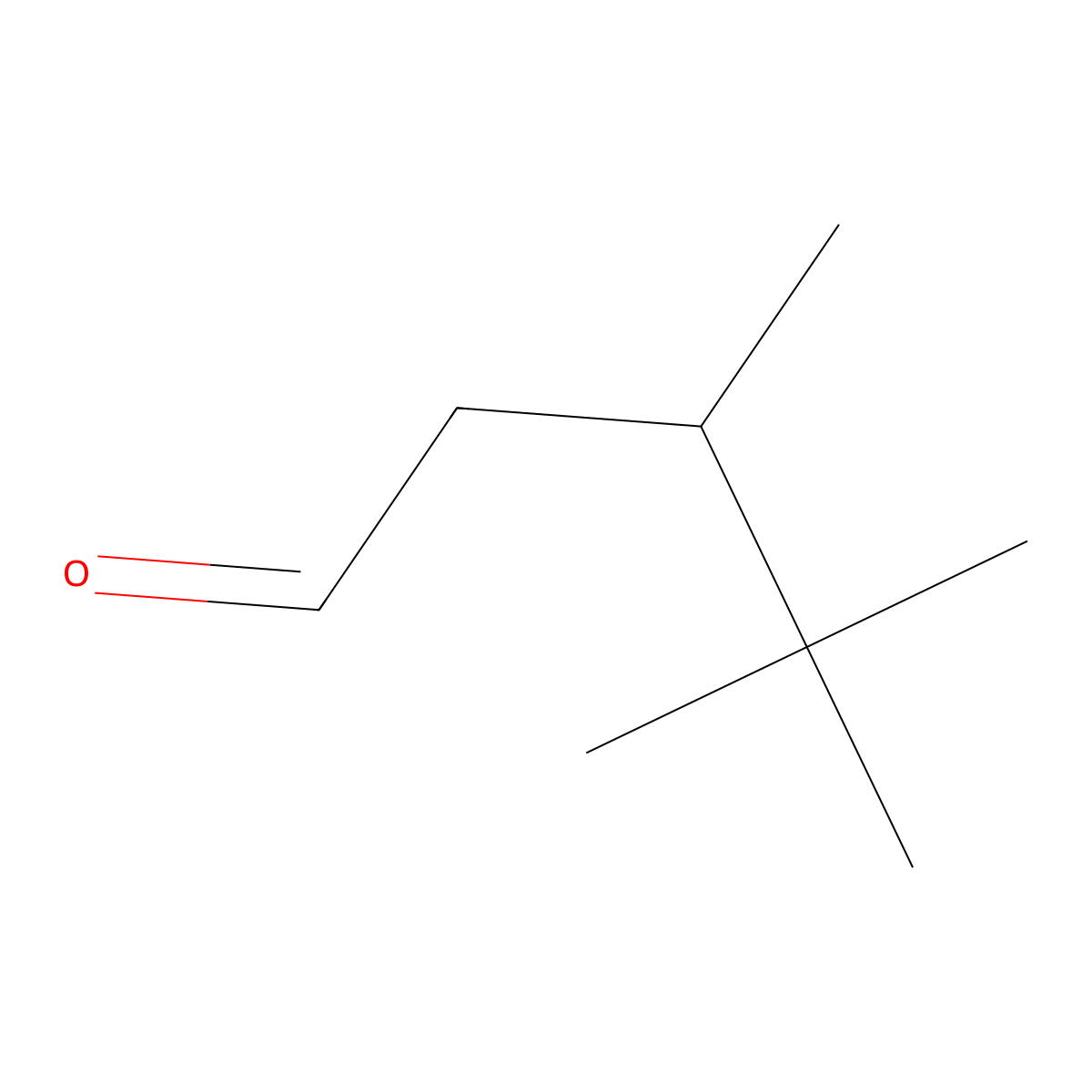 3,4,4-Trimethylpentanal molecular structure, CAS 37179-52-5