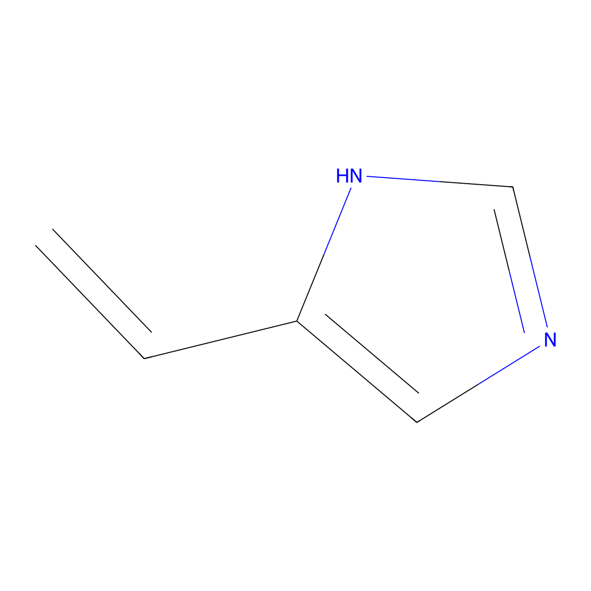 4-ethenyl-1H-imidazole molecular structure, CAS 3718-04-5