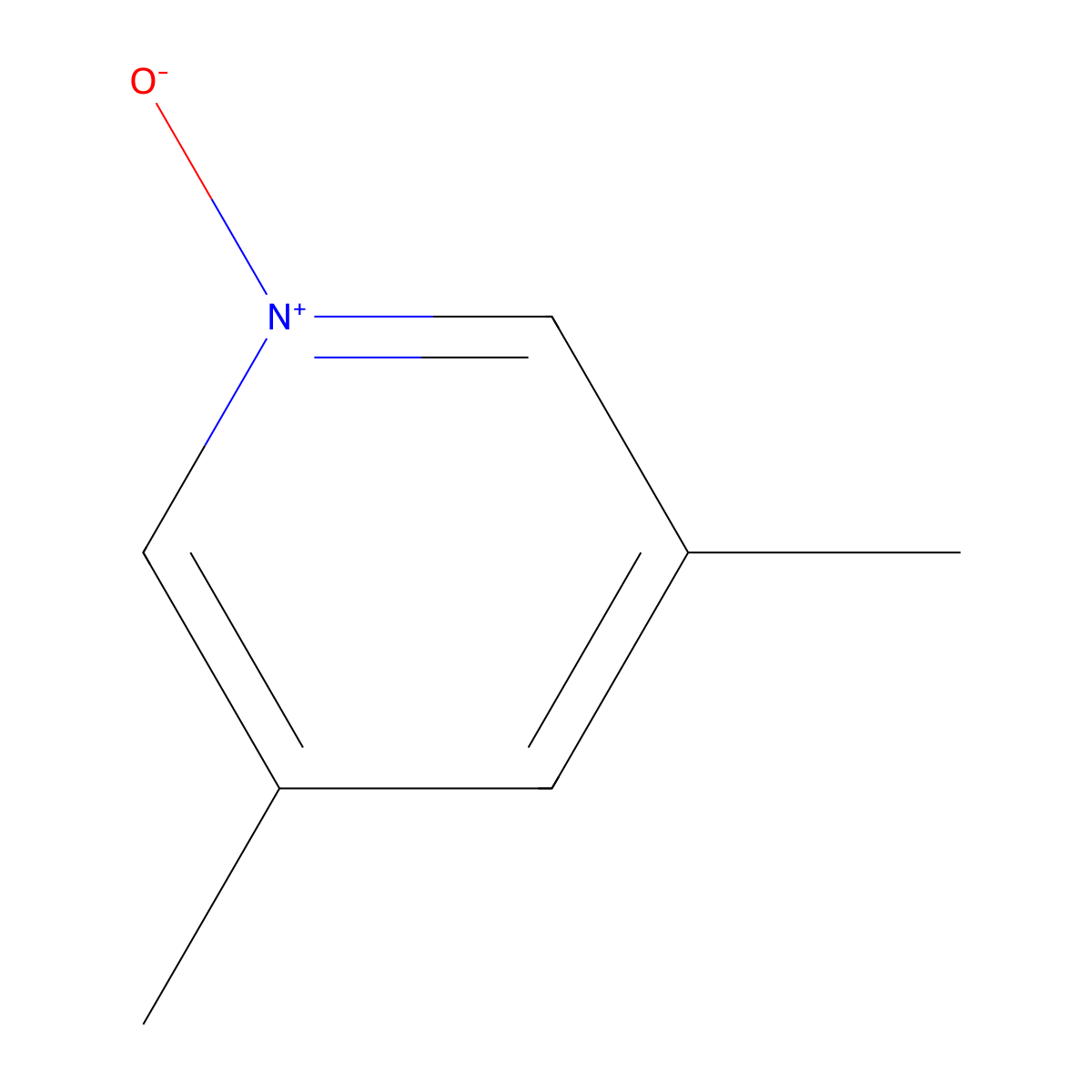 3,5-Dimethylpyridin-1-ium-1-olate molecular structure, CAS 3718-65-8