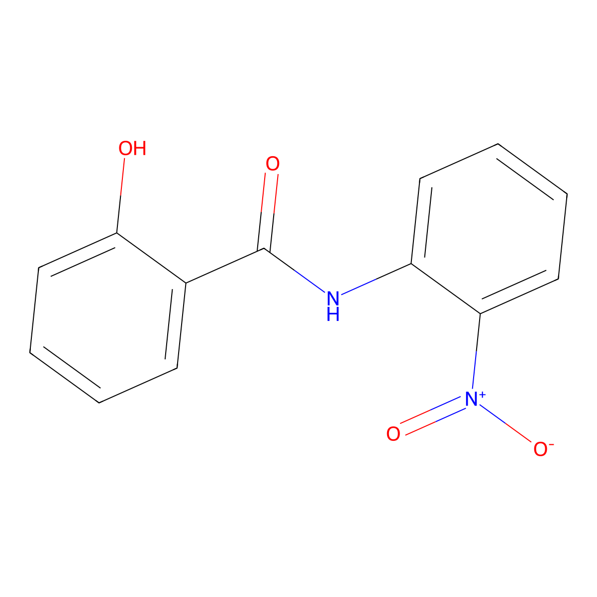 2-hydroxy-N-(2-nitrophenyl)benzamide molecular structure, CAS 37183-26-9
