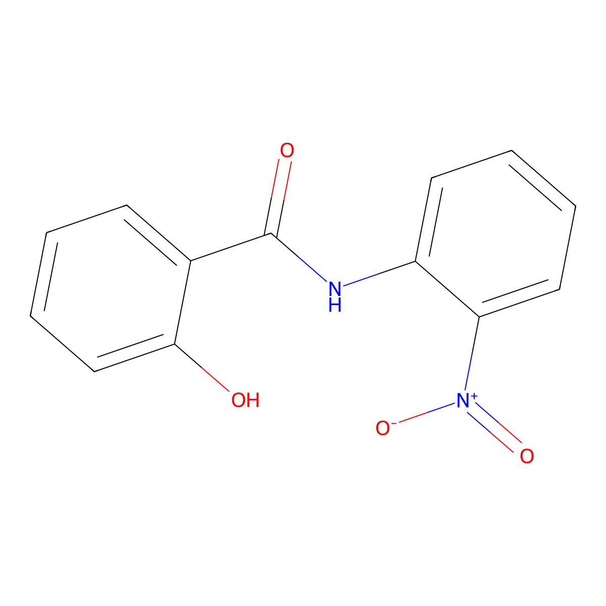 2-hydroxy-N-(2-nitrophenyl)benzamide molecular structure, CAS 37183-26-9