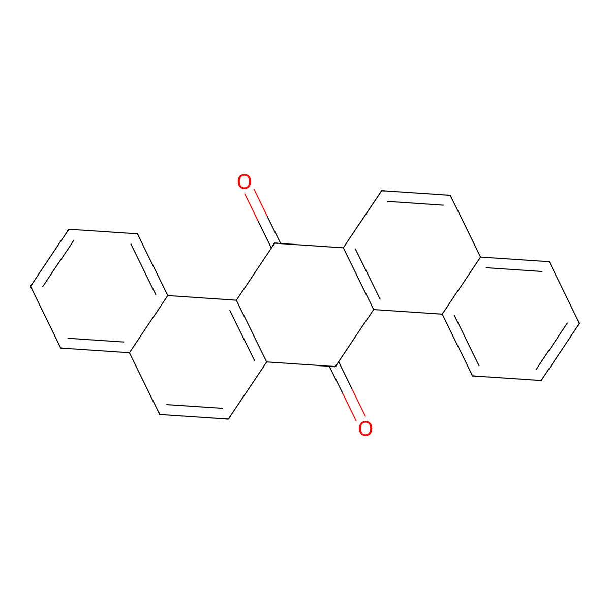 Dibenz[a,h]anthracene-7,14-dione molecular structure, CAS 3719-43-5