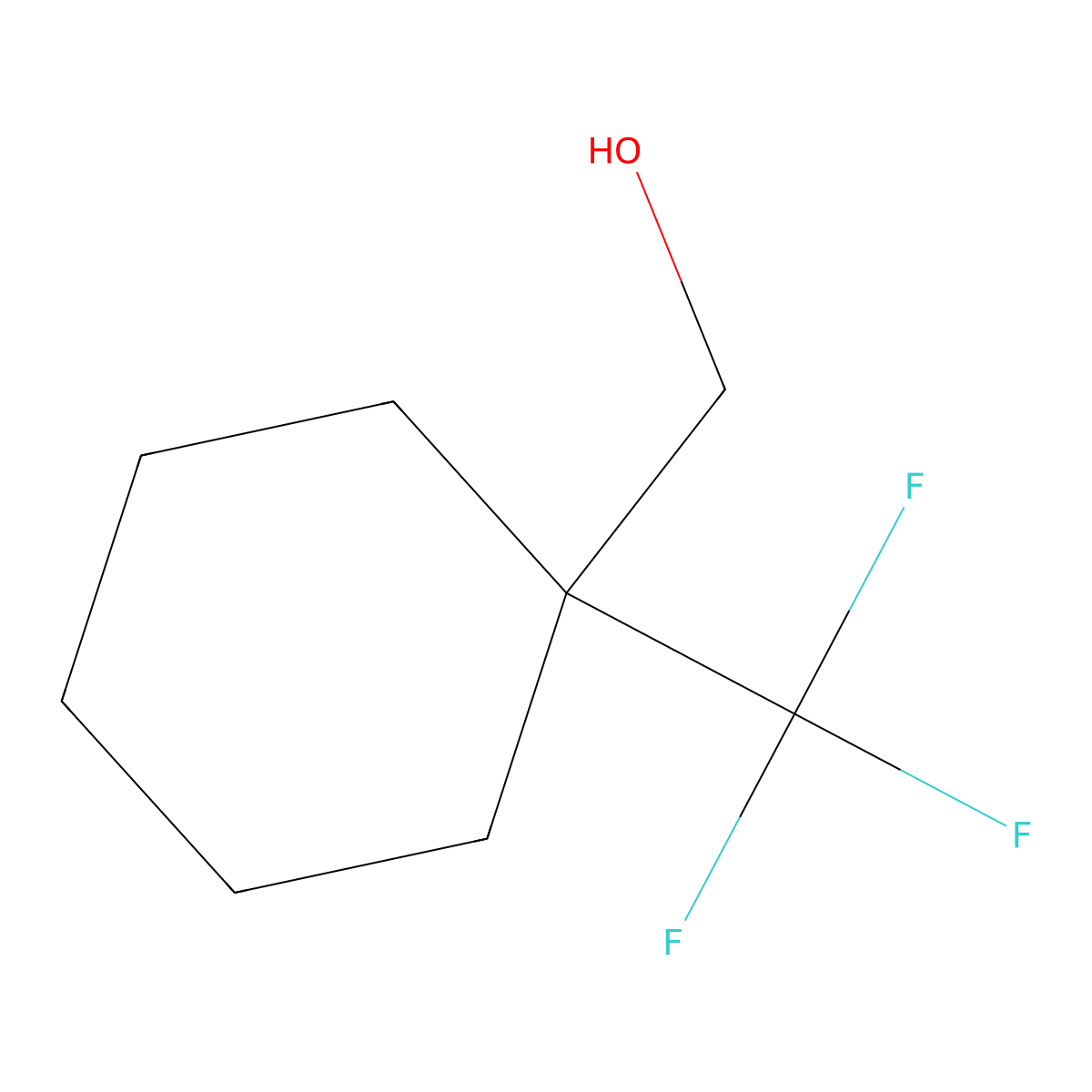 (1-(Trifluoromethyl)cyclohexyl)methanol molecular structure, CAS 371917-14-5