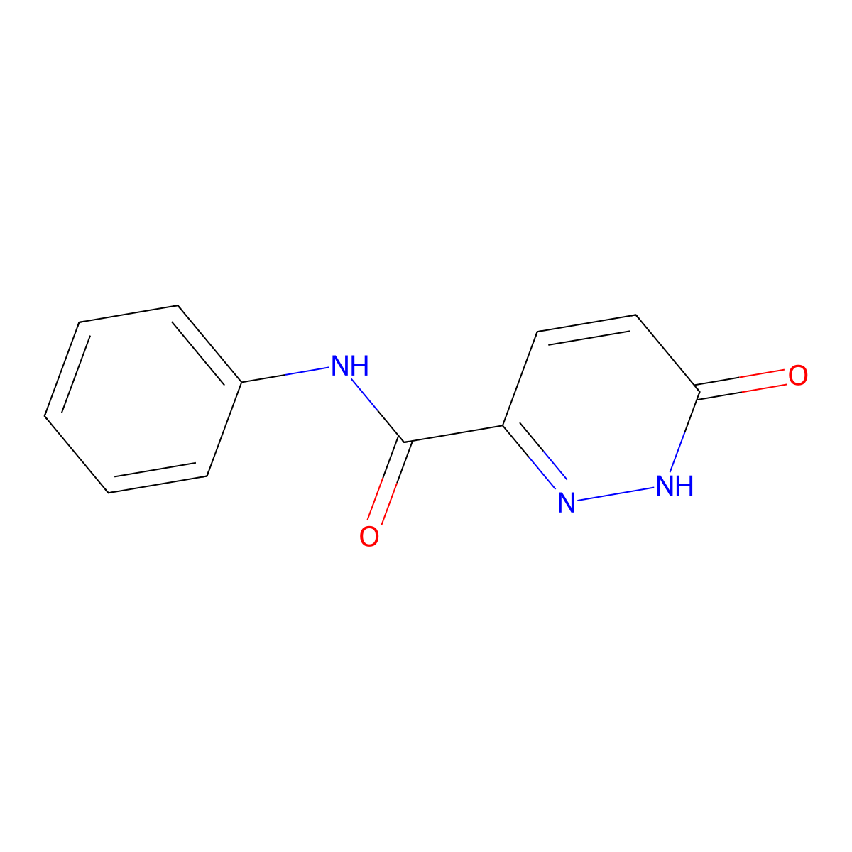 6-oxo-N-phenyl-1,6-dihydropyridazine-3-carboxamide molecular structure, CAS 371923-97-6