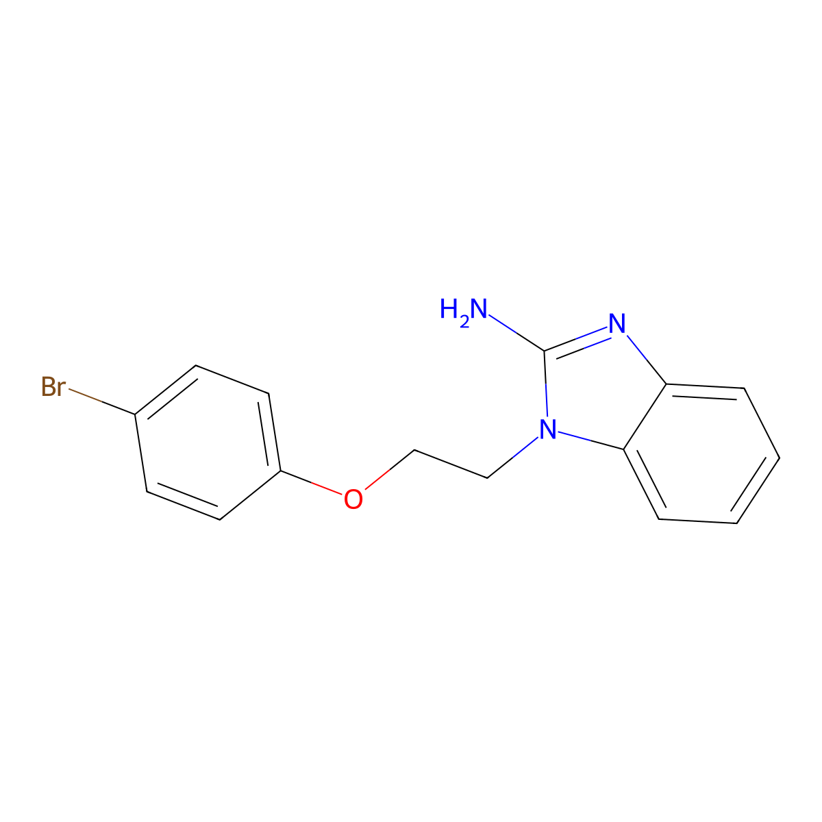 1-[2-(4-Bromophenoxy)ethyl]-1h-benzimidazol-2-amine molecular structure, CAS 371924-75-3