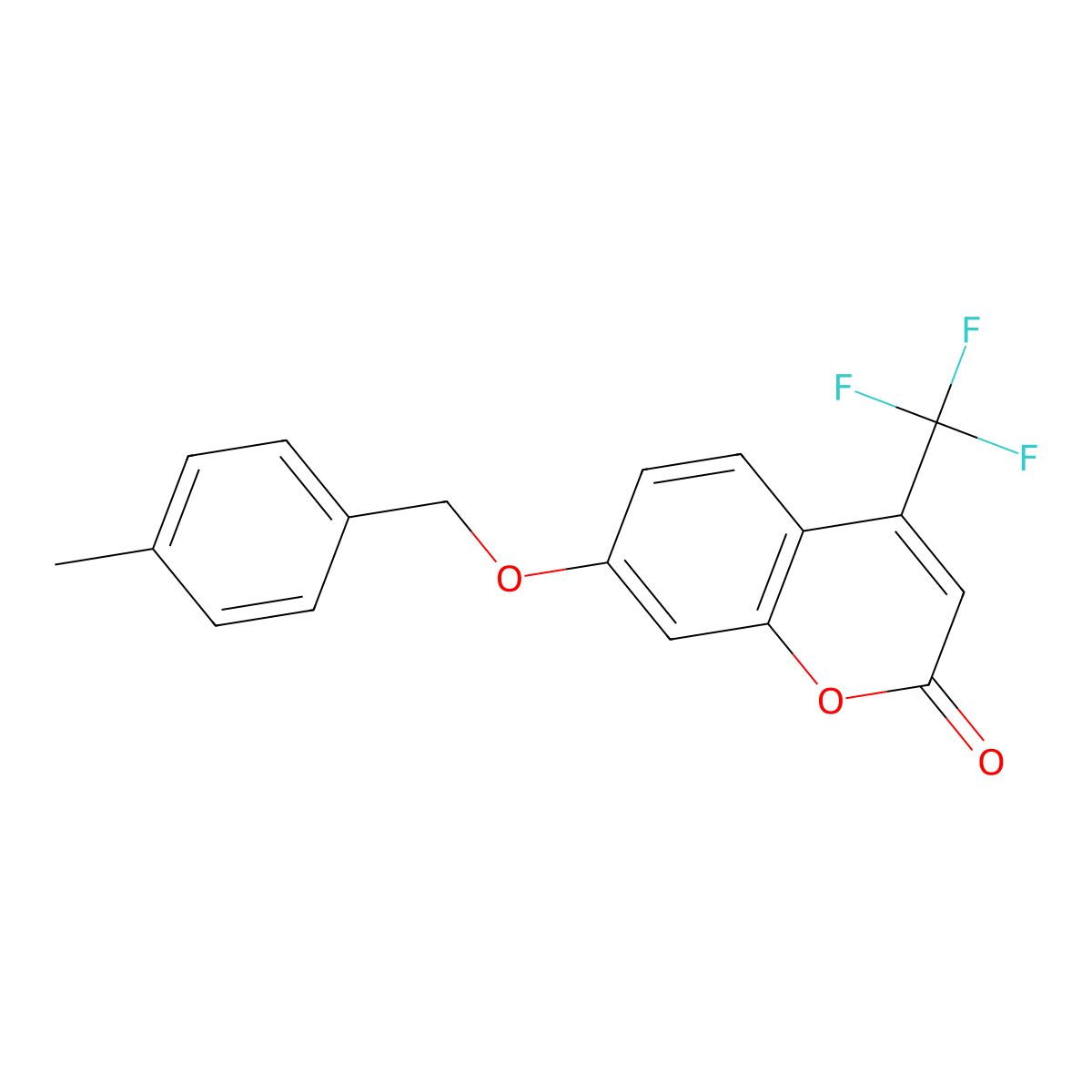 7-[(4-methylbenzyl)oxy]-4-(trifluoromethyl)-2H-chromen-2-one molecular structure, CAS 371929-11-2