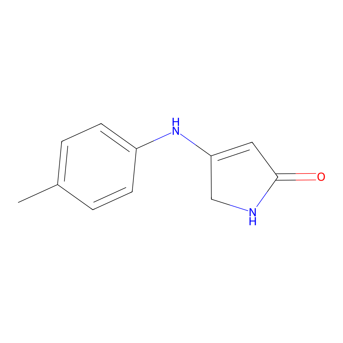 3-(4-Methylanilino)-1,2-dihydropyrrol-5-one molecular structure, CAS 371933-90-3