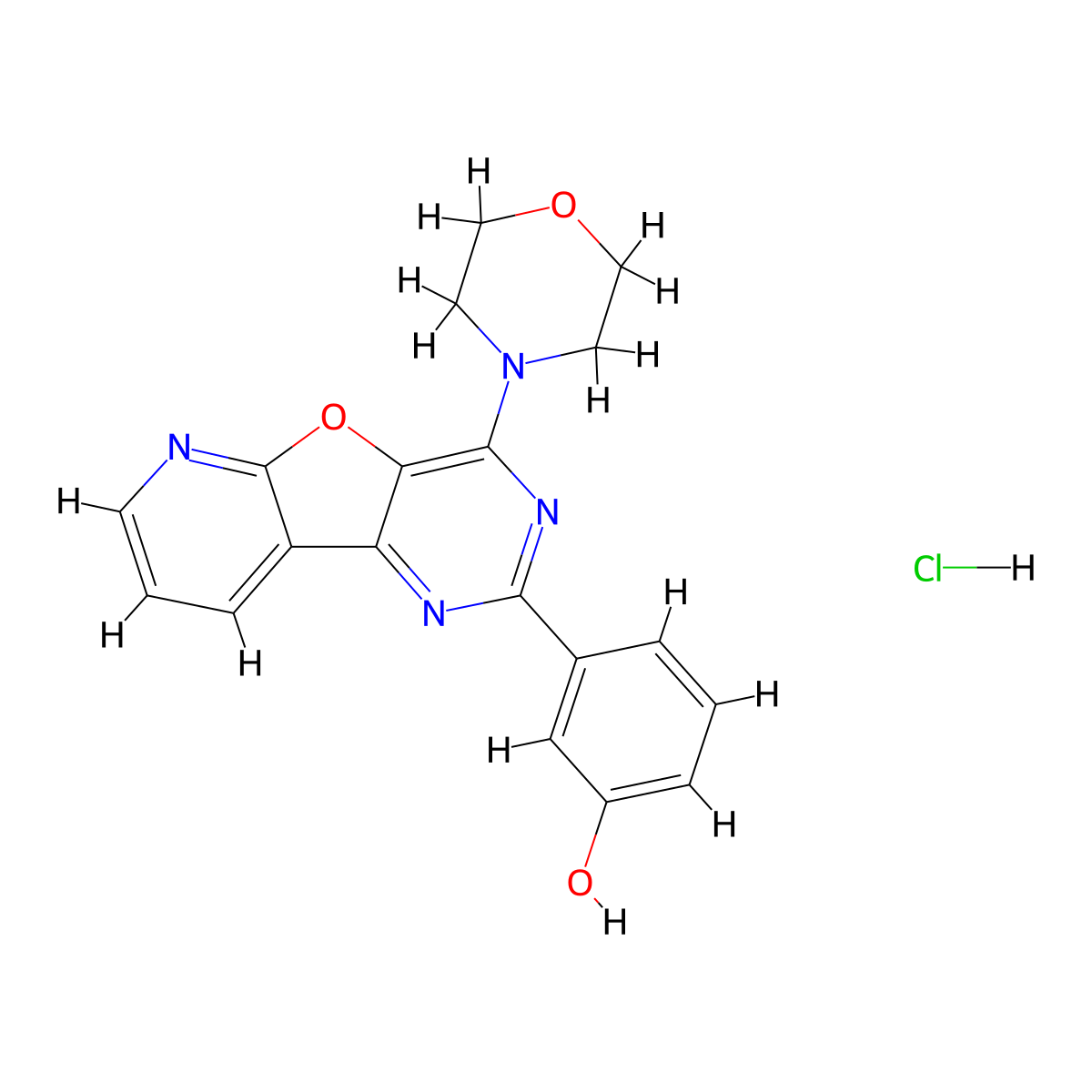 PI-103 (Hydrochloride) molecular structure, CAS 371935-79-4