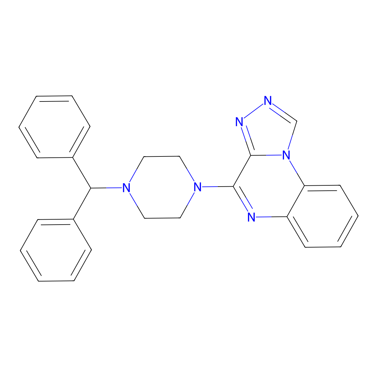 4-(4-Benzhydrylpiperazin-1-yl)-[1,2,4]triazolo[4,3-a]quinoxaline molecular structure, CAS 371944-57-9