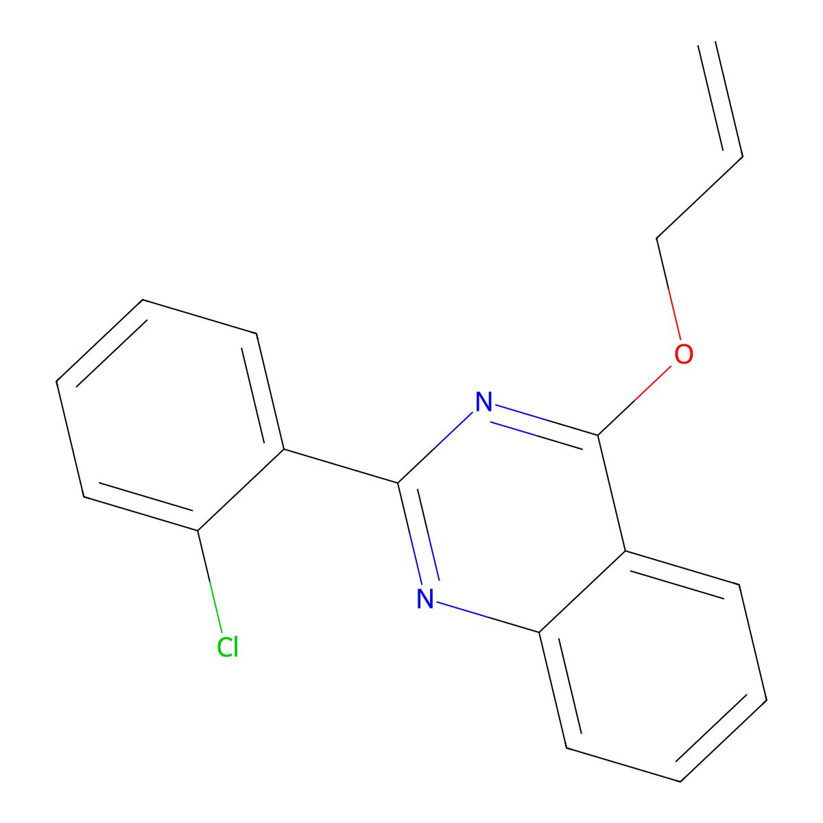 2-(2-Chlorophenyl)-4-prop-2-enoxyquinazoline molecular structure, CAS 371953-78-5