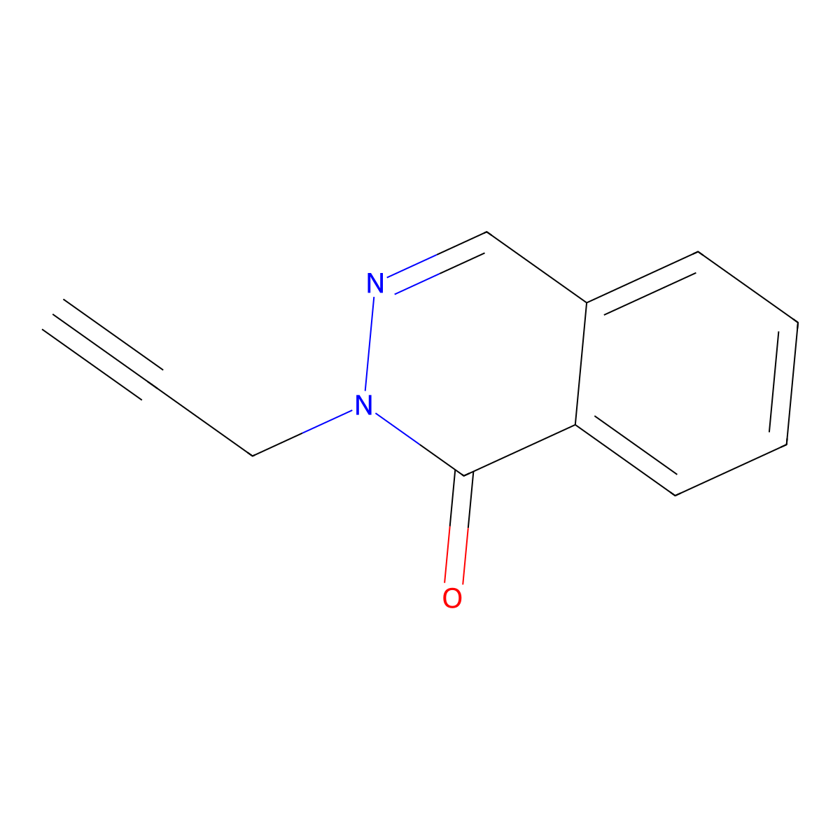 2-(Prop-2-yn-1-yl)-1,2-dihydrophthalazin-1-one molecular structure, CAS 371954-61-9