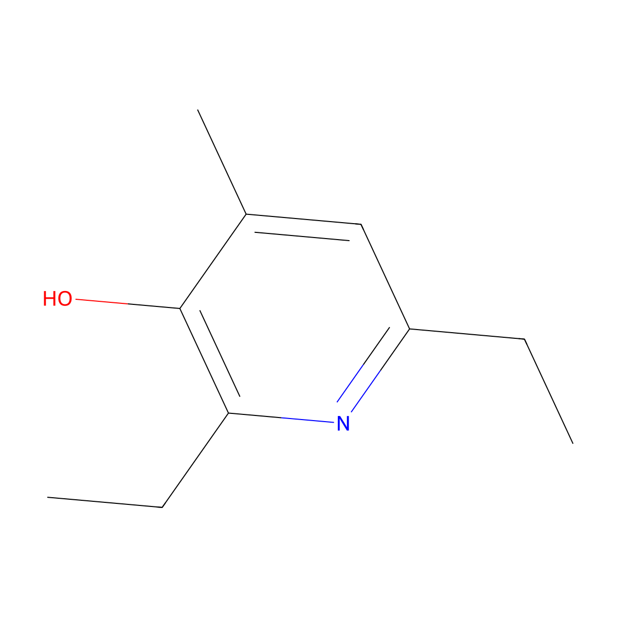 2,6-Diethyl-4-methylpyridin-3-ol molecular structure, CAS 371957-66-3