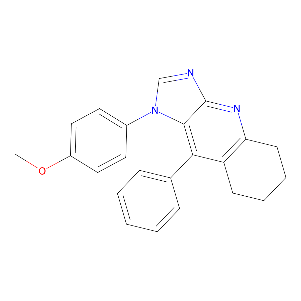 1-(4-methoxyphenyl)-9-phenyl-5,6,7,8-tetrahydro-1H-imidazo[4,5-b]quinoline molecular structure, CAS 371957-71-0