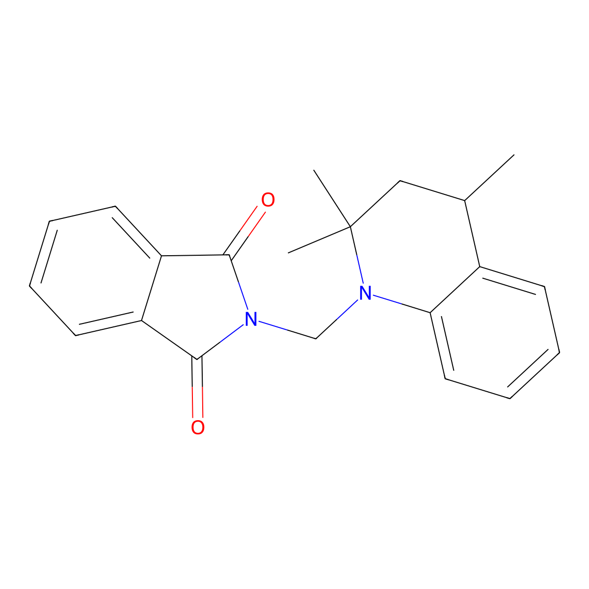 2-[(2,2,4-trimethyl-3,4-dihydroquinolin-1(2H)-yl)methyl]-1H-isoindole-1,3(2H)-dione molecular structure, CAS 371959-10-3
