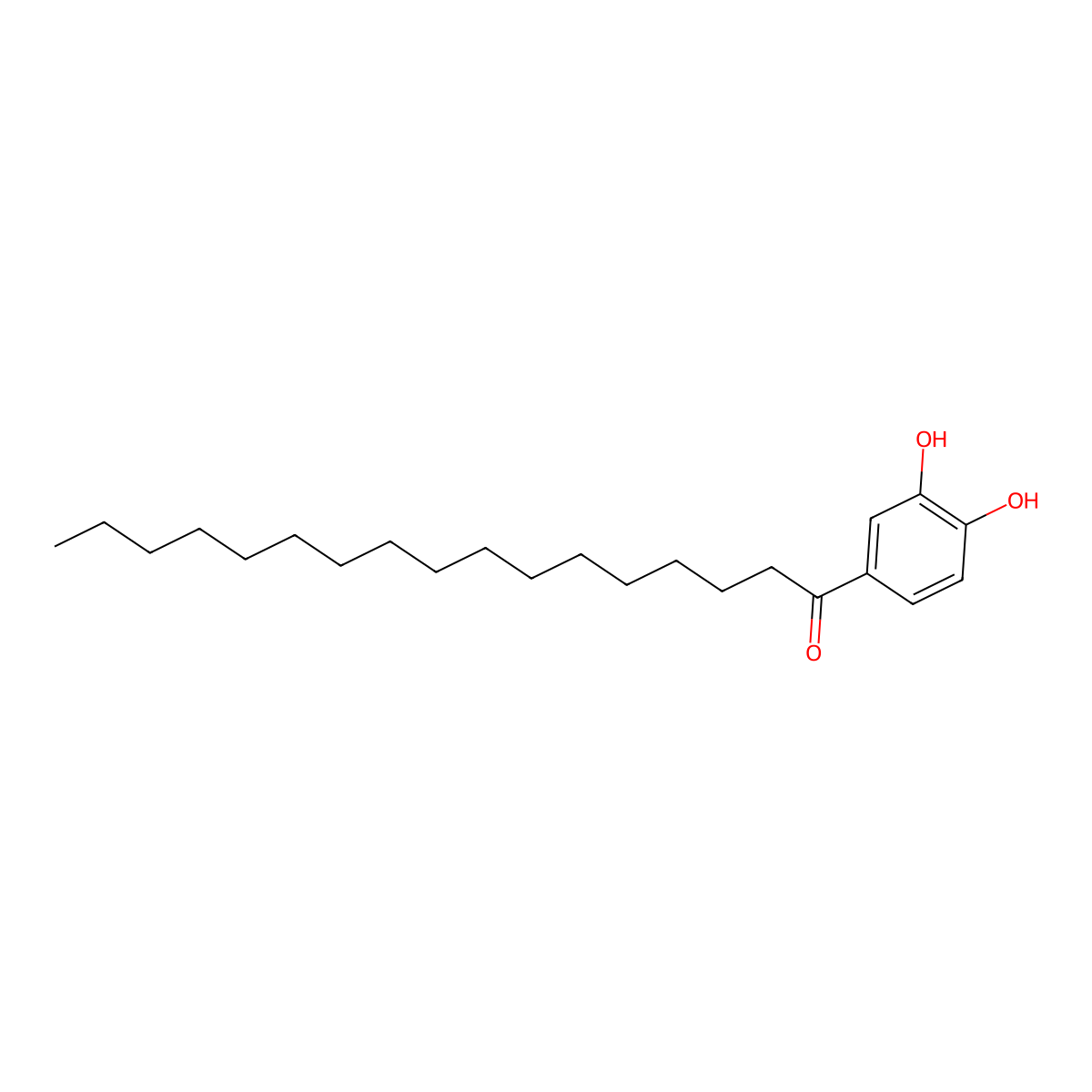 1-(3,4-Dihydroxyphenyl)heptadecan-1-one molecular structure, CAS 371959-94-3