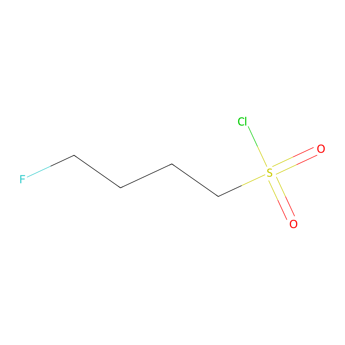 Butanesulfonyl chloride, 4-fluoro- molecular structure, CAS 372-00-9