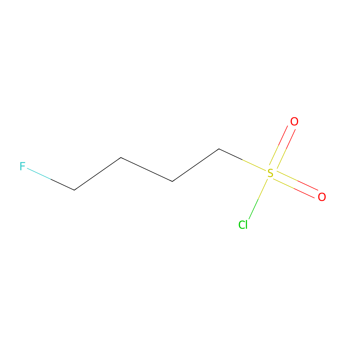 Butanesulfonyl chloride, 4-fluoro- molecular structure, CAS 372-00-9