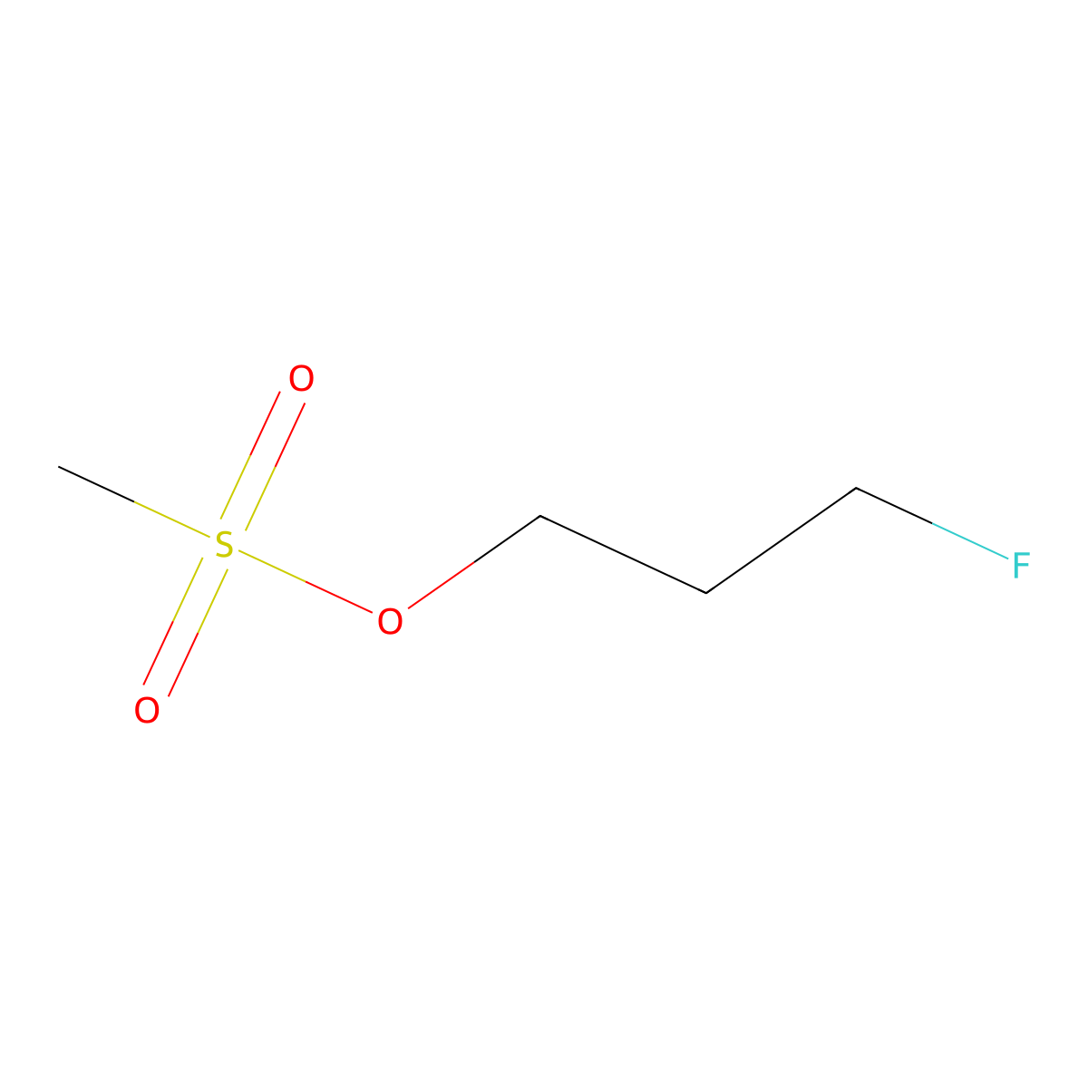 3-Fluoropropyl methanesulfonate molecular structure, CAS 372-04-3