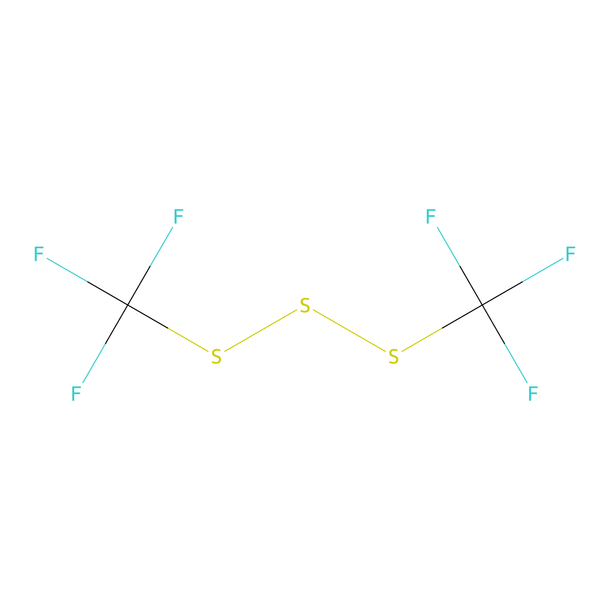 Bis(trifluoromethyl)trisulfane molecular structure, CAS 372-06-5