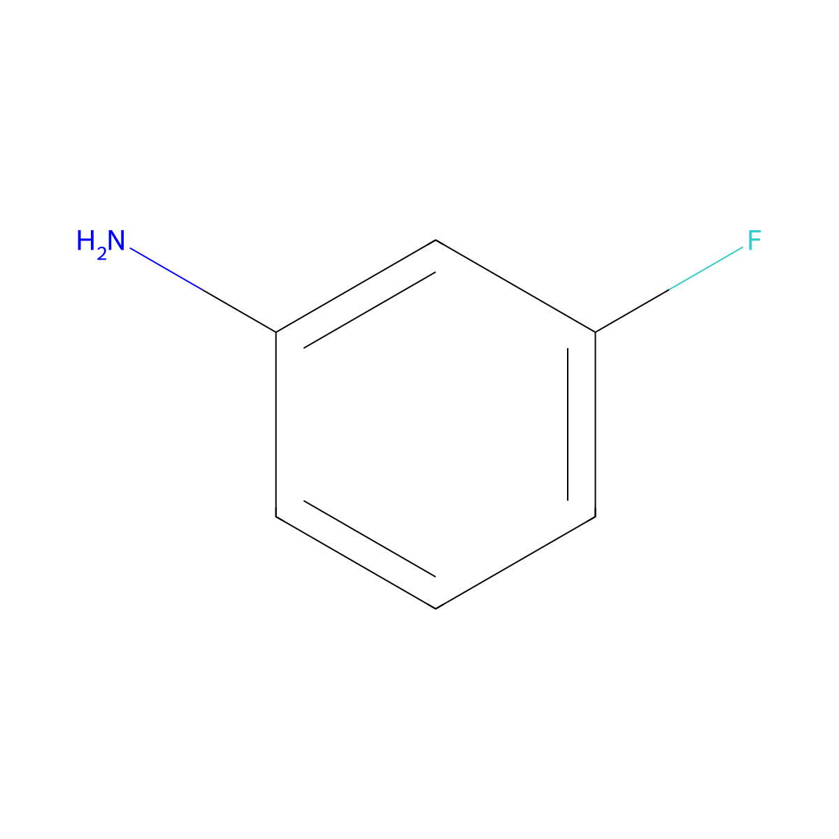 3-Fluoroaniline molecular structure, CAS 372-19-0