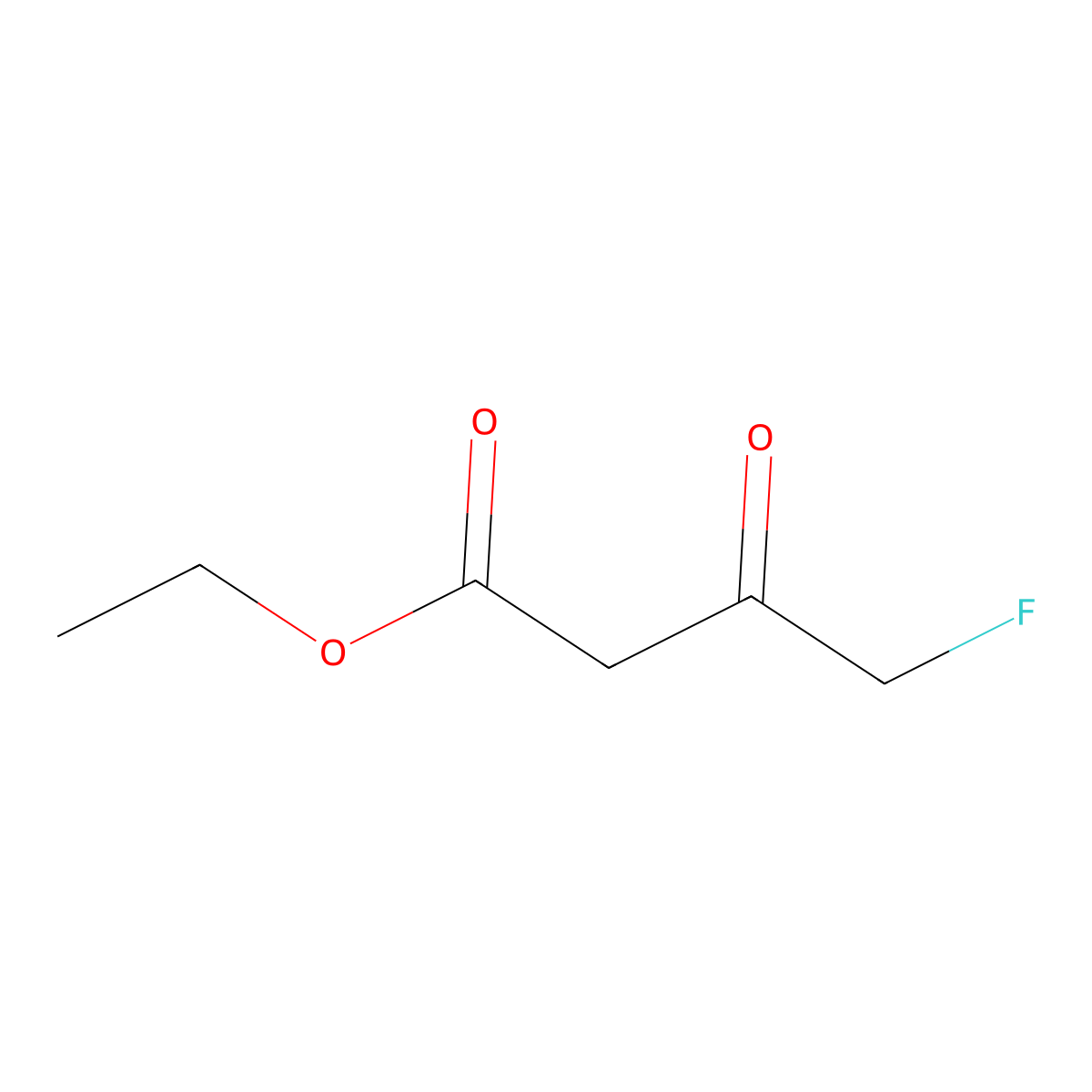 Ethyl 4-fluoro-3-oxobutanoate molecular structure, CAS 372-37-2
