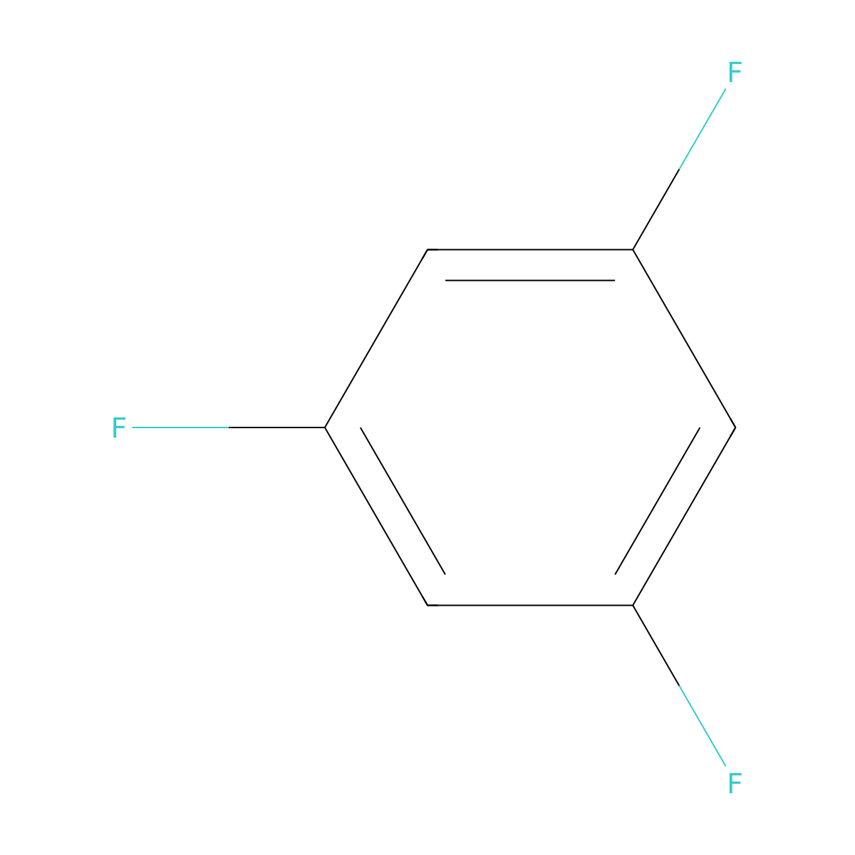 1,3,5-Trifluorobenzene molecular structure, CAS 372-38-3