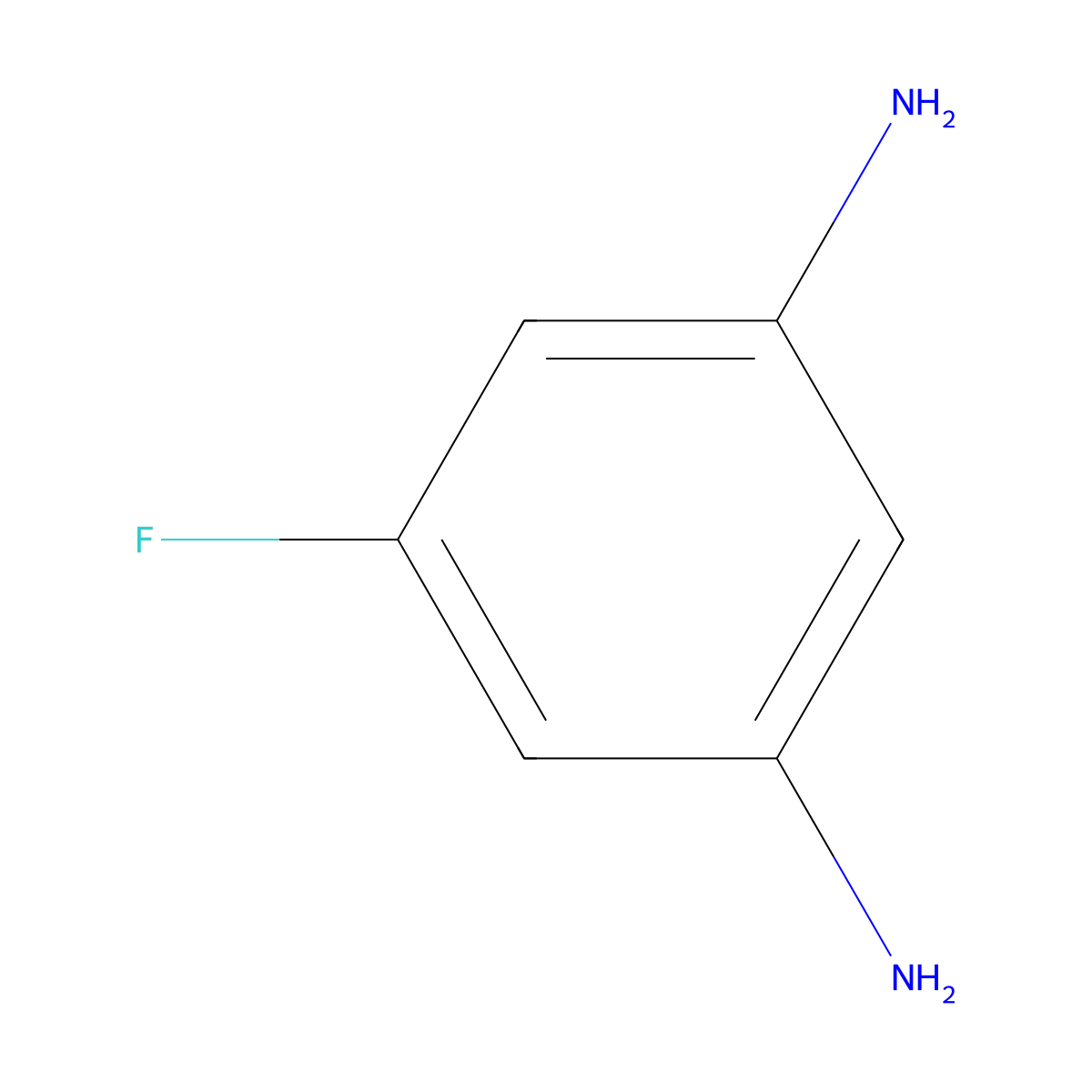 5-Fluorobenzene-1,3-diamine molecular structure, CAS 372-41-8
