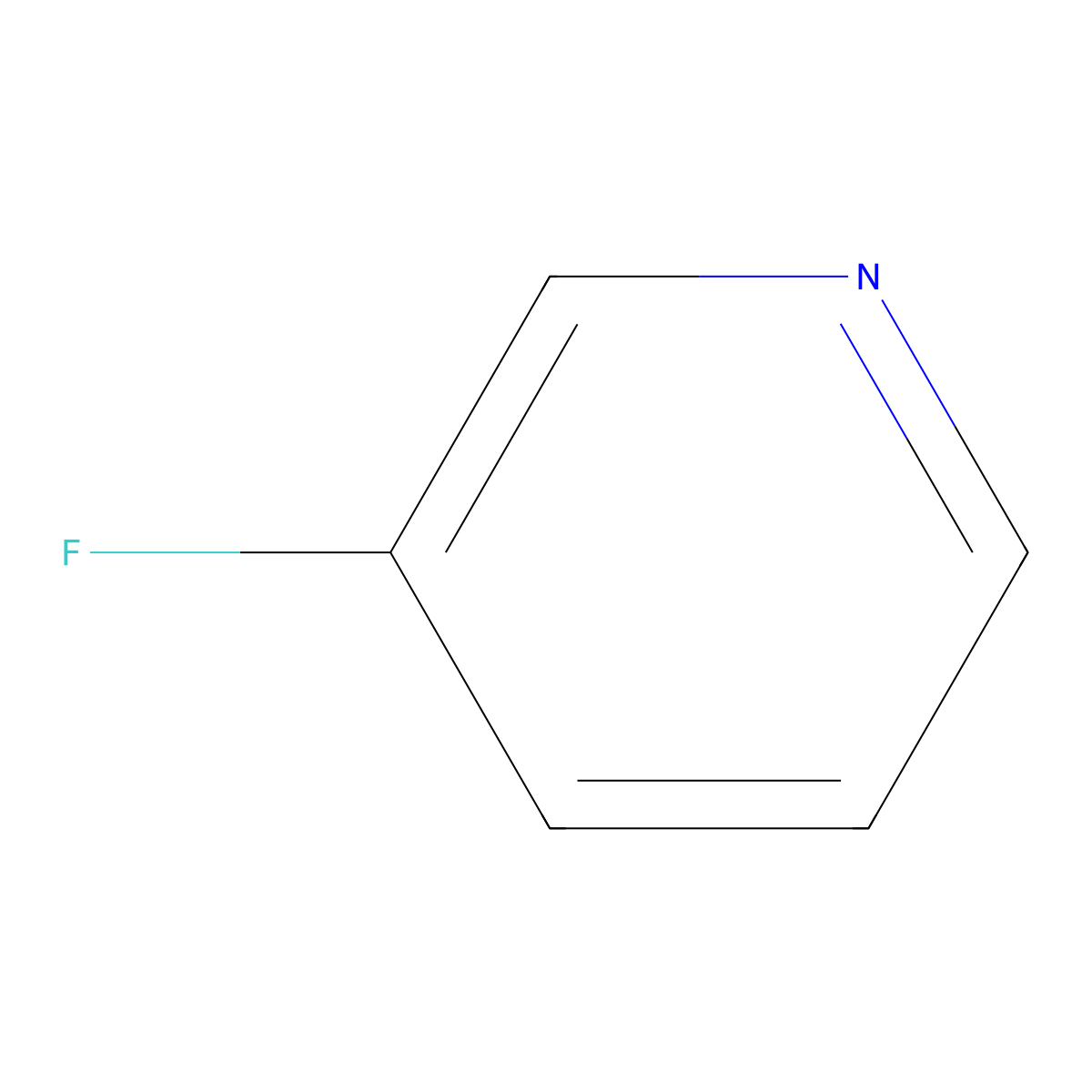 3-Fluoropyridine molecular structure, CAS 372-47-4