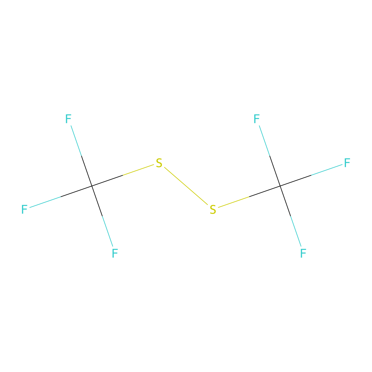 Bis(trifluoromethyl) disulfide molecular structure, CAS 372-64-5