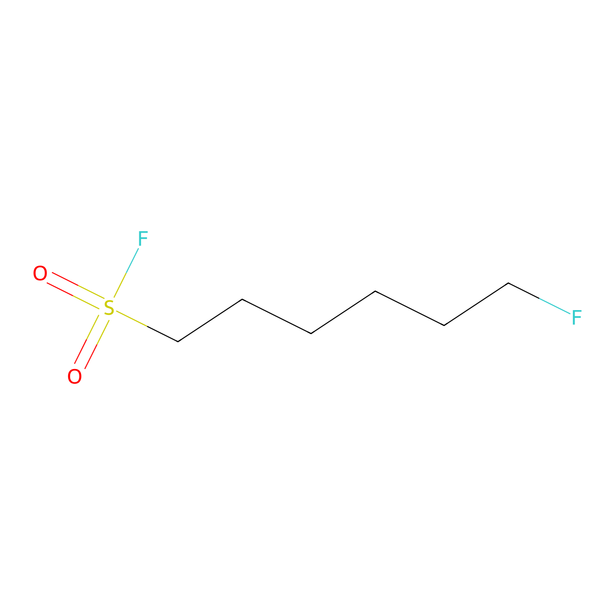 Hexanesulfonyl fluoride, 6-fluoro- molecular structure, CAS 372-70-3