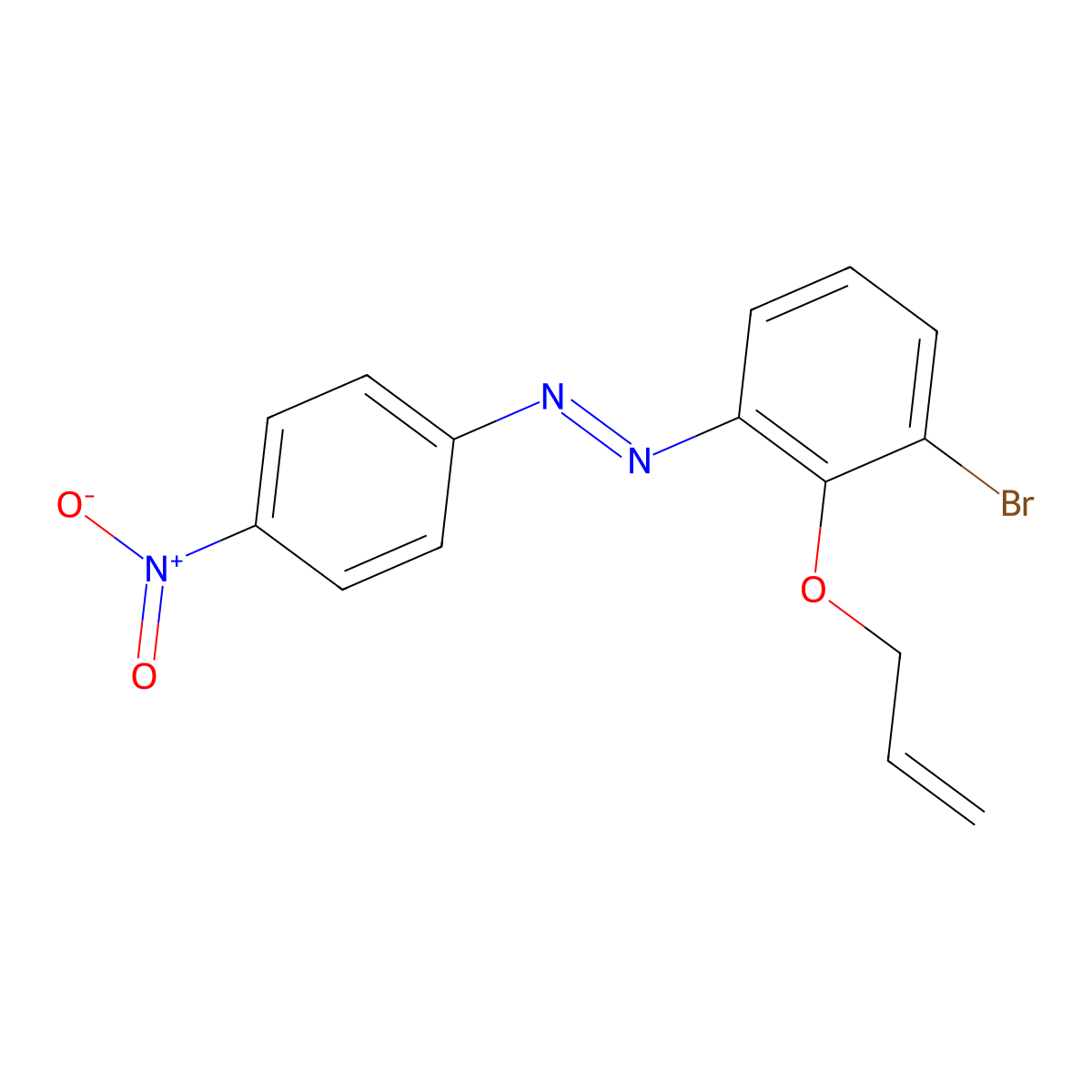 (E)-1-(2-(allyloxy)-3-bromophenyl)-2-(4-nitrophenyl)diazene molecular structure, CAS 372089-11-7