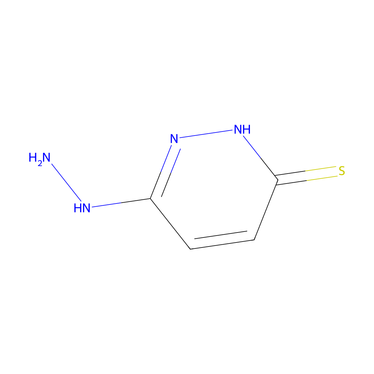 6-hydrazinylpyridazine-3(2H)-thione molecular structure, CAS 372091-12-8