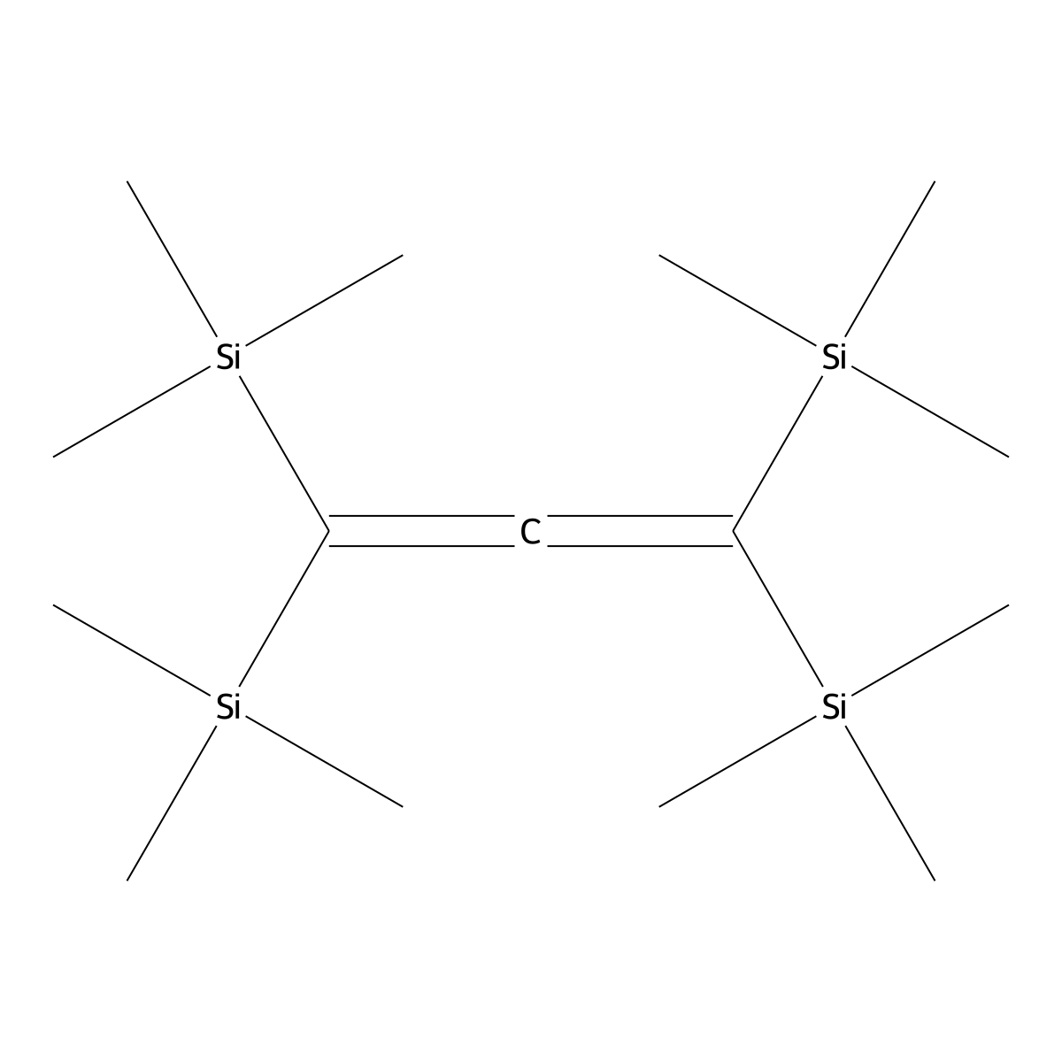 Tetrakis(trimethylsilyl)allene molecular structure, CAS 3721-17-3