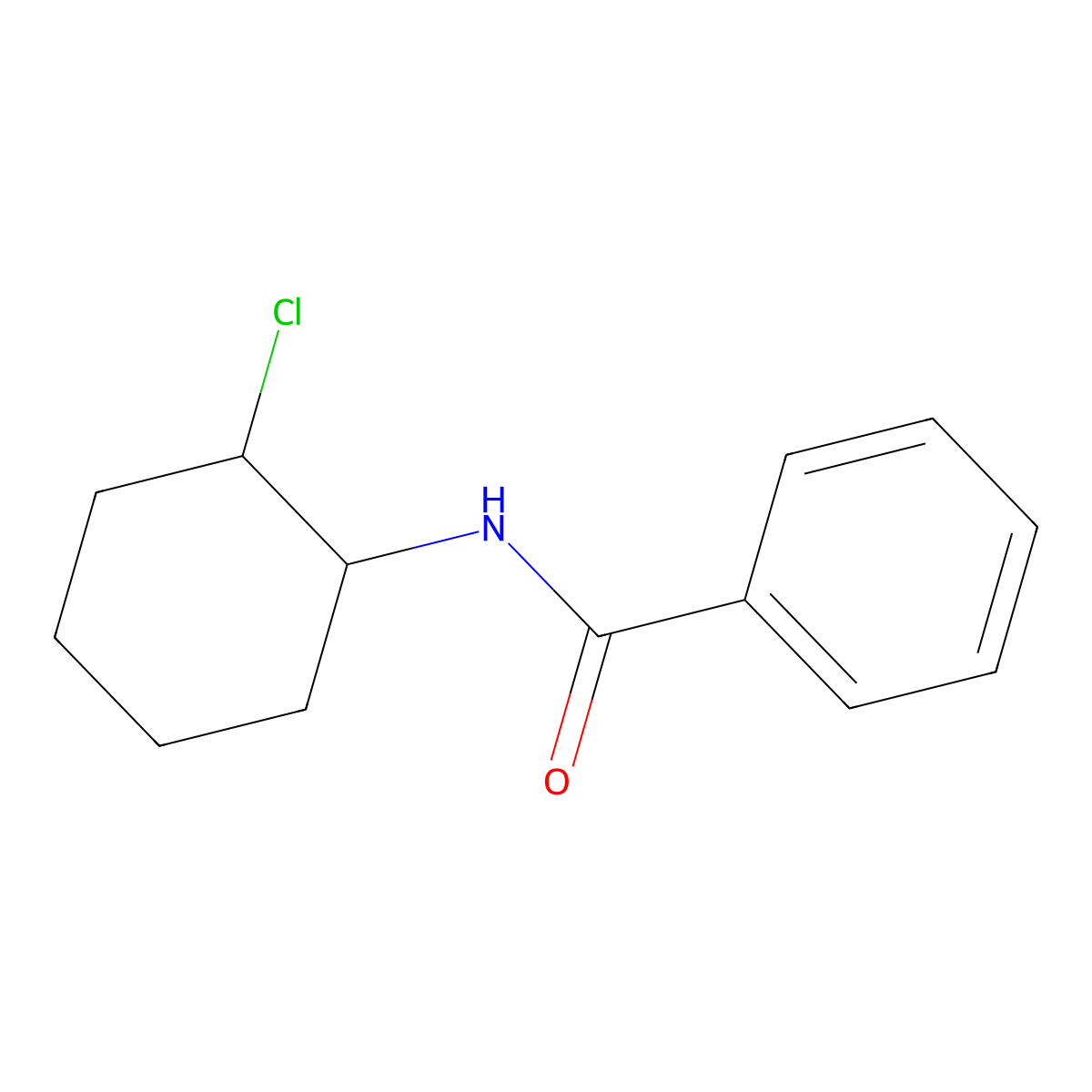 N-(2-chlorocyclohexyl)benzamide molecular structure, CAS 3721-21-9