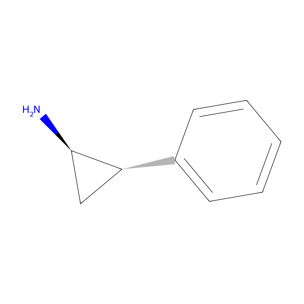 (1R,2S)-Tranylcypromine molecular structure, CAS 3721-26-4