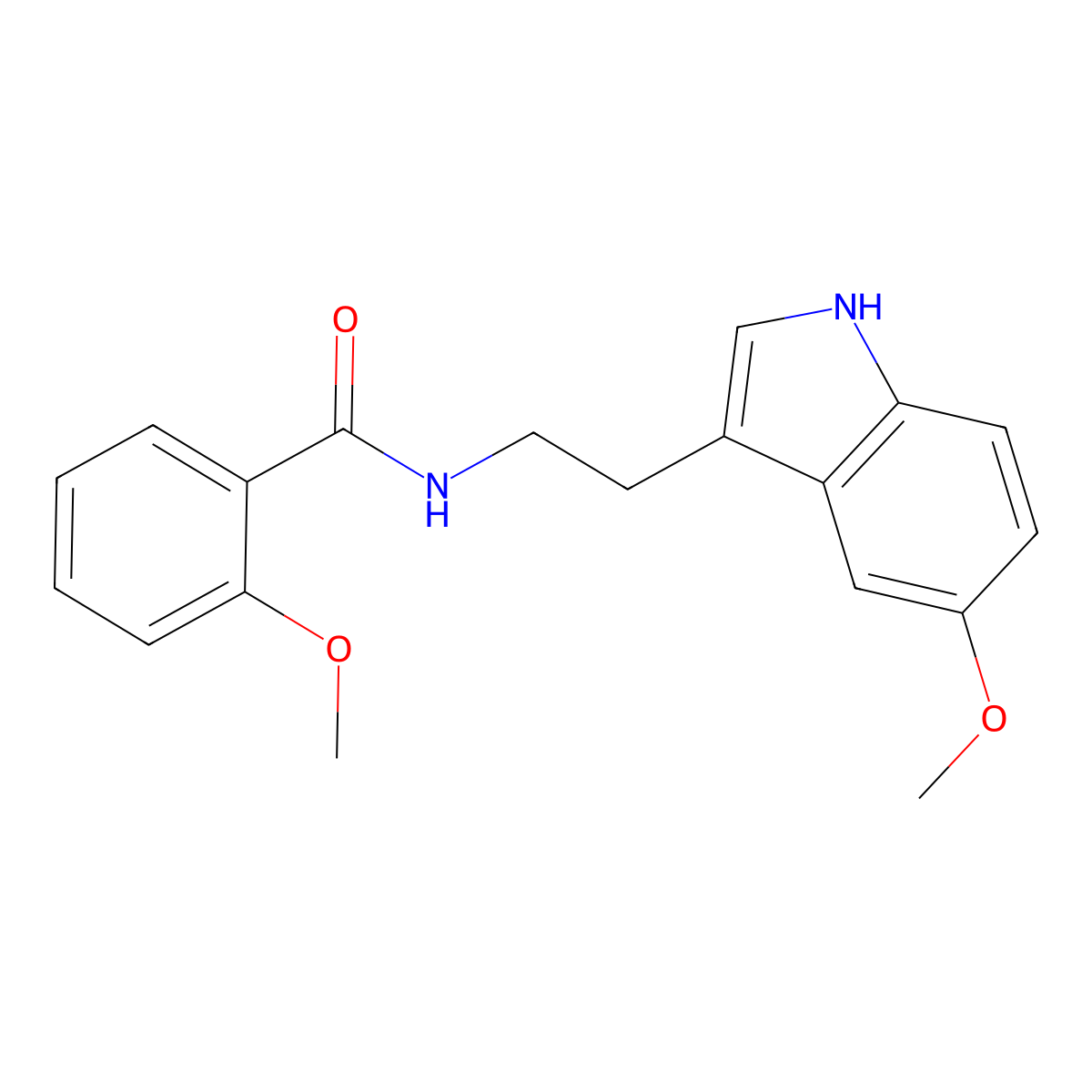 2-methoxy-N-[2-(5-methoxy-1H-indol-3-yl)ethyl]benzamide molecular structure, CAS 372109-23-4
